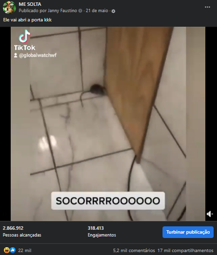Resultados da Postagem em Me solta